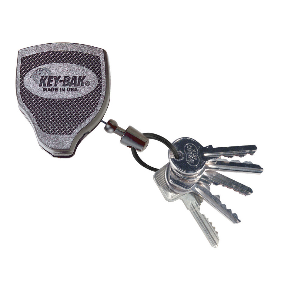 Schwarz Kb 483 Key-Bak Schlüsselrolle Stabil Kevlarseil Mit Gürtelschlaufe 